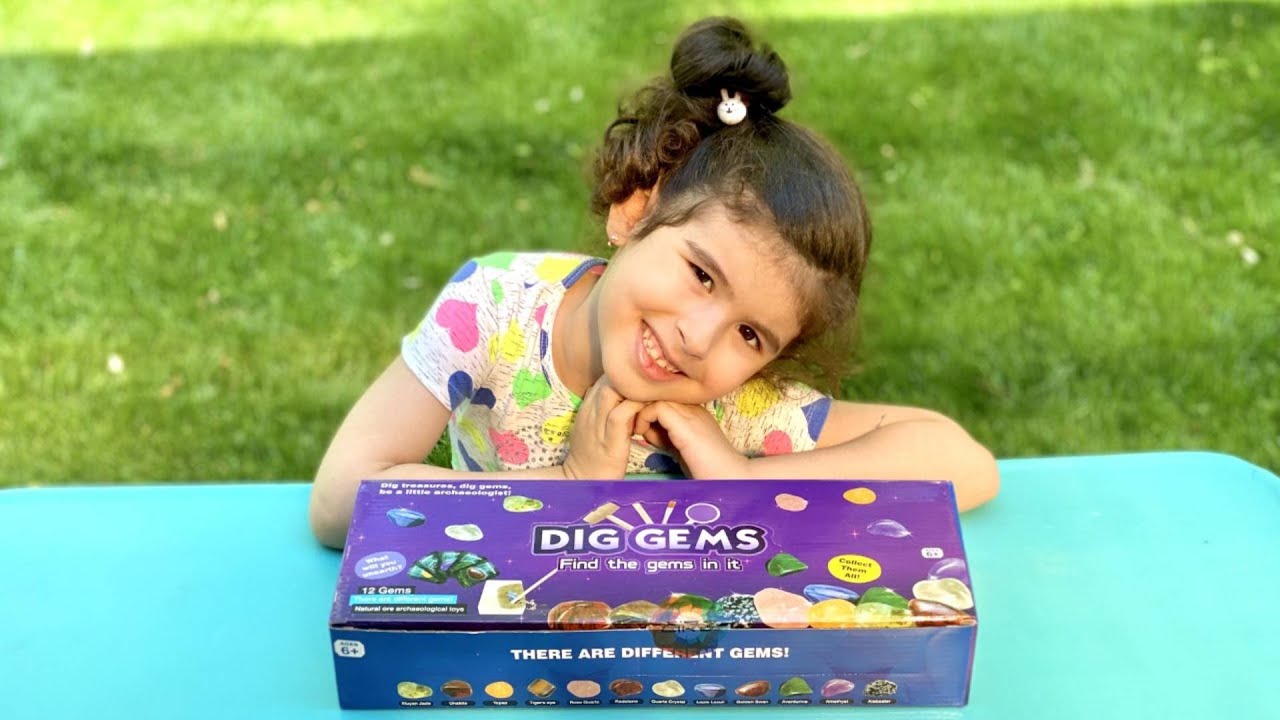 Gem Dig Kit Review by Mellybee | 12 Gemstones | Science Kit with Excavation Tools | STEM Activities