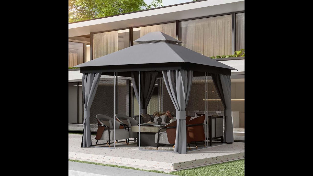 Installation | FUNG YARD 10x10 Patio Steel Gazebo