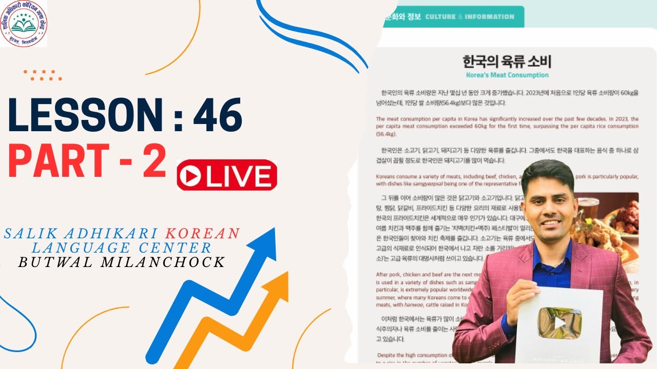 Chapter: 46 || Part 2 || Eps Topik New Book || Salik Adhikari Korean Language Center Butwal