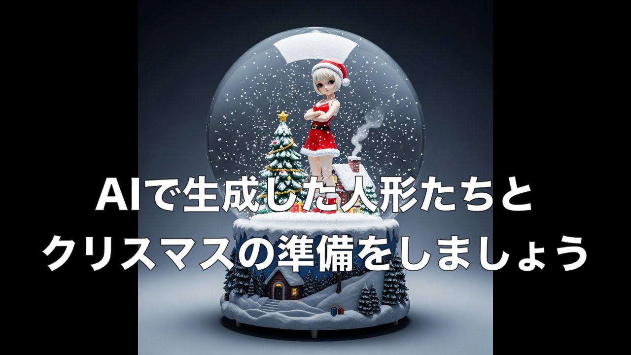 AIで生成した人形たちとクリスマスの準備をしましょう