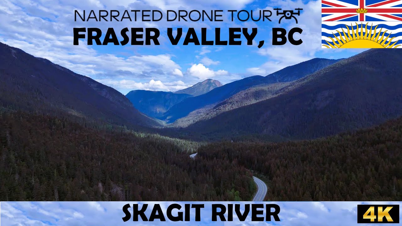 🌲 Fraser Valley, Skagit River, British Columbia 🌊 4K Drone