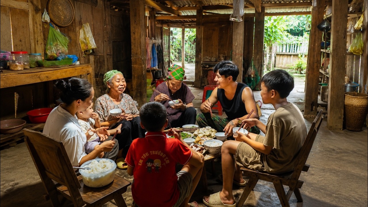 A Countryside Meal Filled with Laughter ❤️ Neighbors Gathered Like a Family
