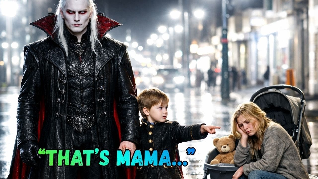 A Vampire King Ignored a Beggar—Until His Son Called Her Whispered: “Papa… That’s Mama”