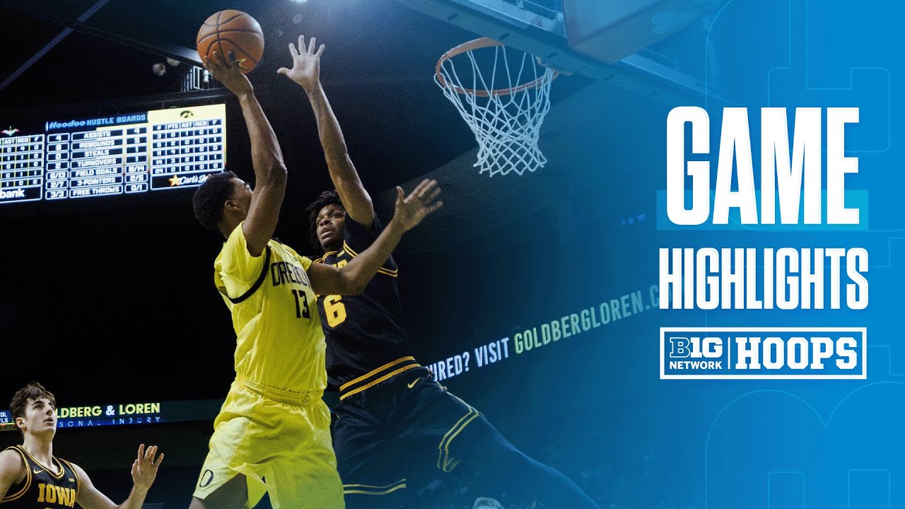 Iowa vs. Oregon | Highlights | Big Ten Men's Basketball | 02/01/26