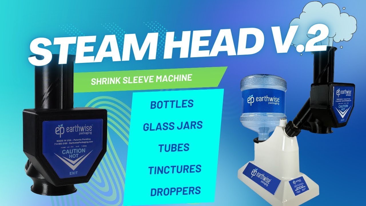 SST Steamhead Version 2 | Shrink Sleeve Machine | Bottles, Glass, Tinctures, Droppers