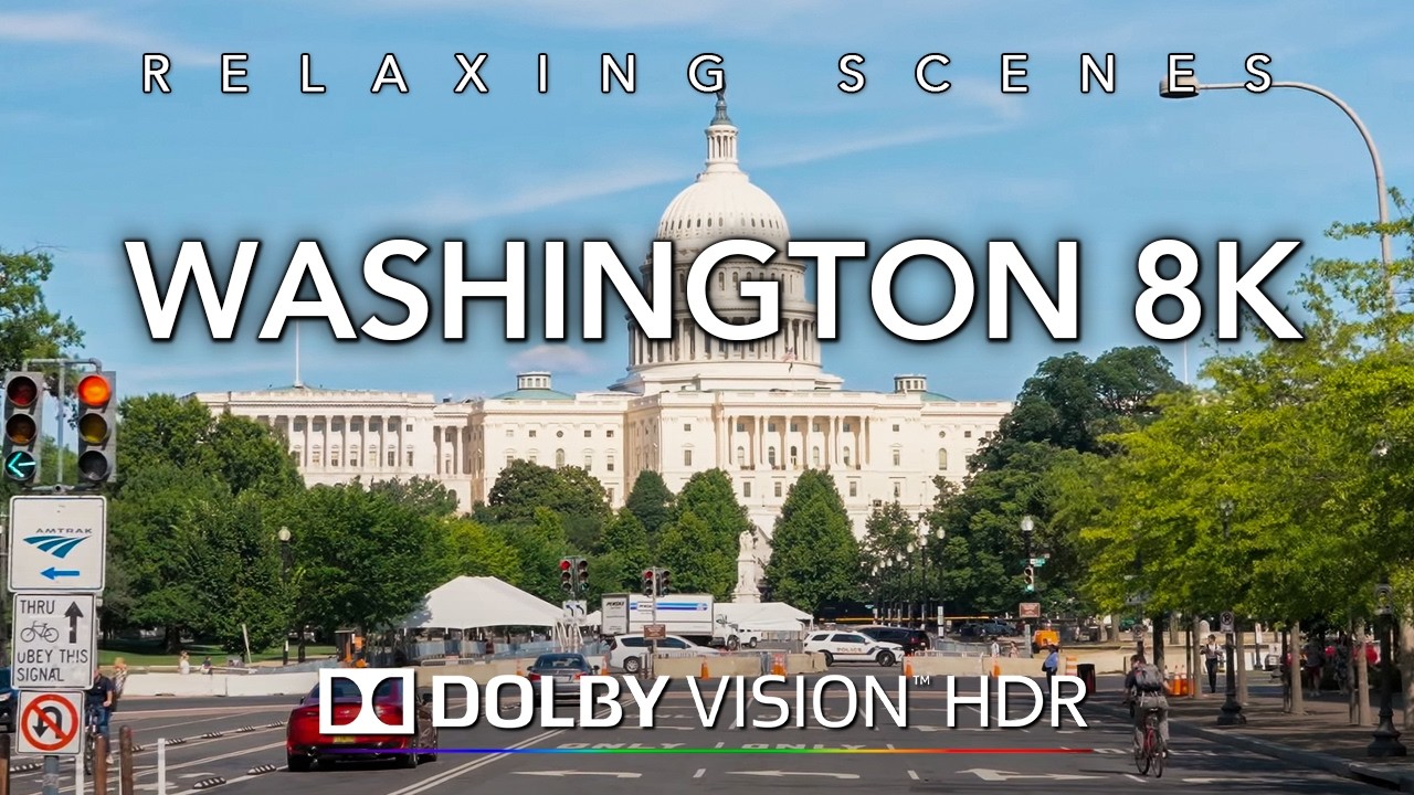 Driving Washington DC 8K Dolby Vision