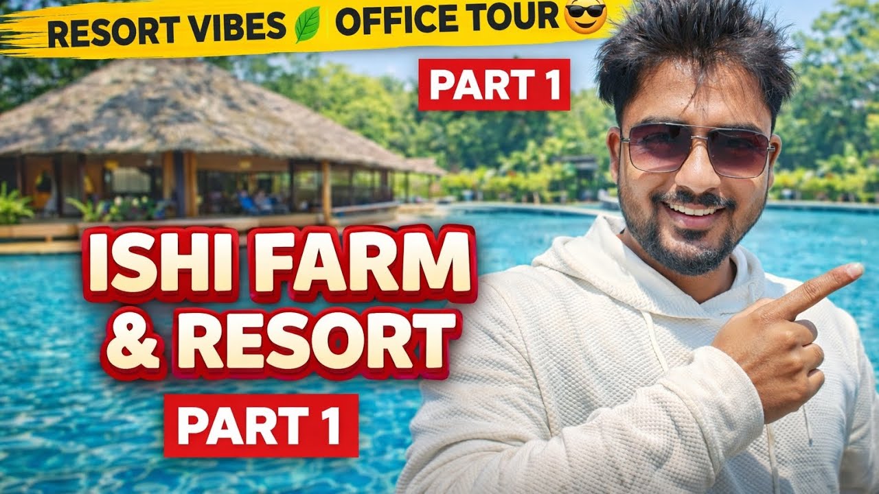Office Tour to ISHI Farm & Resort, Karjat 😎 | Resort Vibes 🌿 | Part 1| Office Trip Vlog 😍