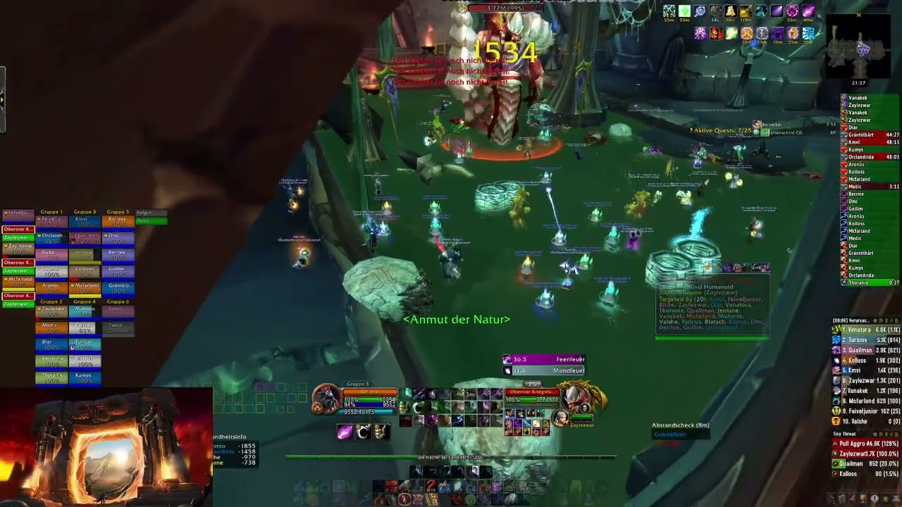 WoW TBC 1,676.2 DPS on High Warlord Naj'entus - Boomkin/Balance Druid POV - 99 Parse