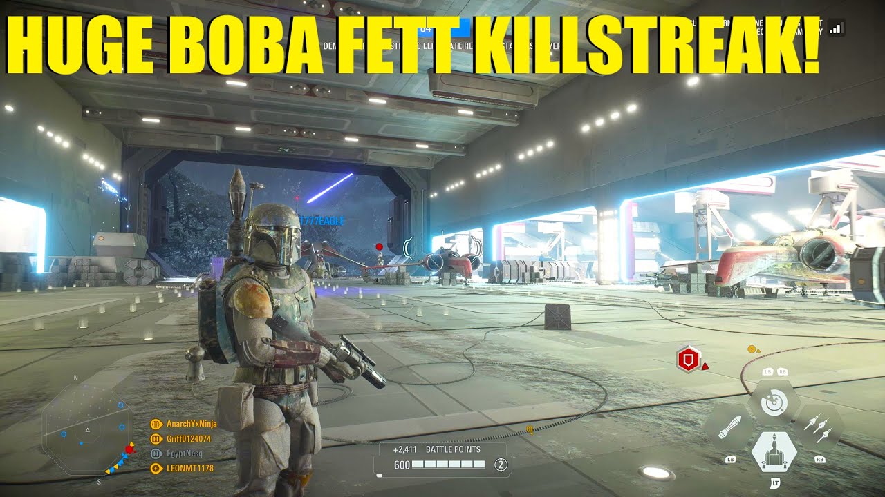 ОГРОМНАЯ серия убийств Бобы Фетта! Боба, зверь из BF2! - Star Wars Battlefront 2