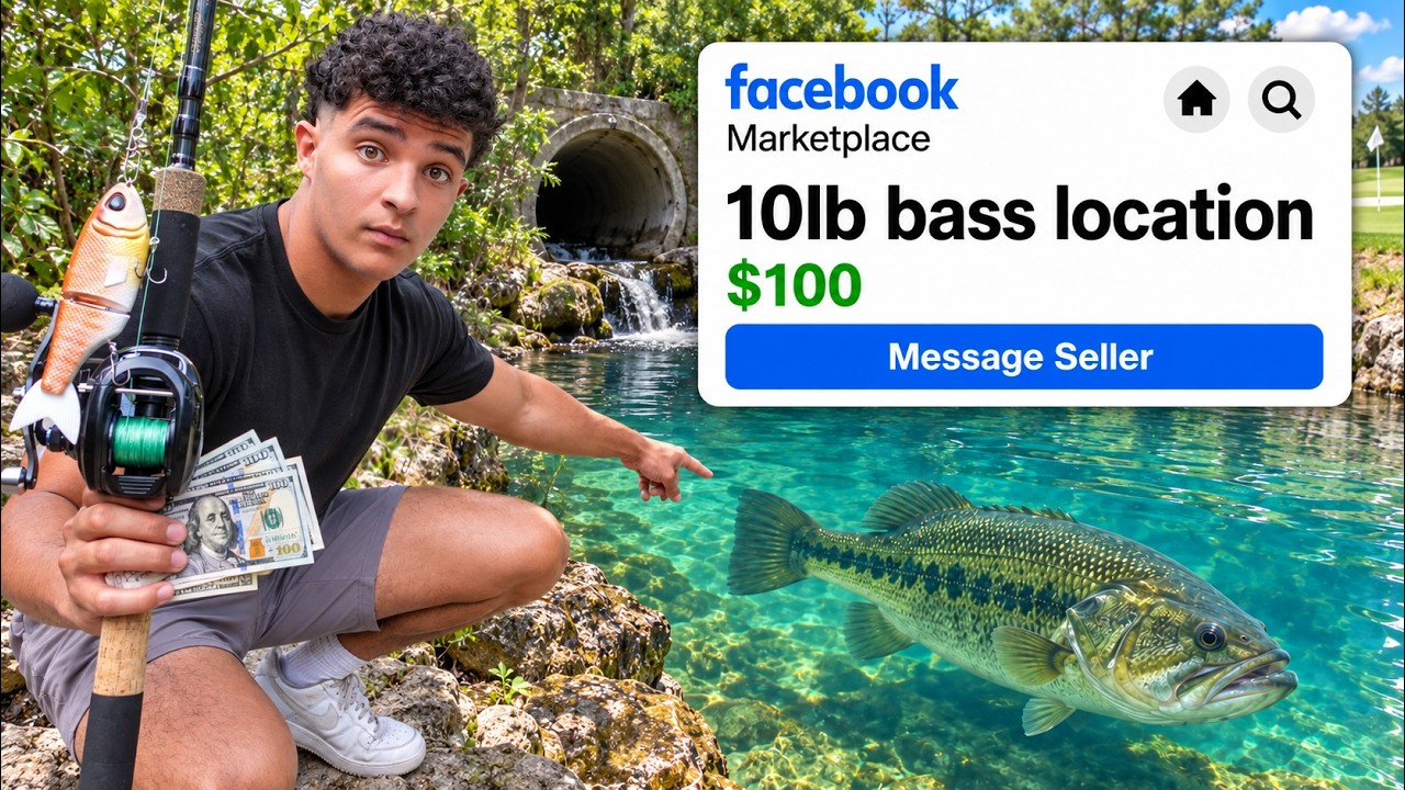 Я купил секретное место для ловли 10-фунтовых окуней на Facebook Marketplace