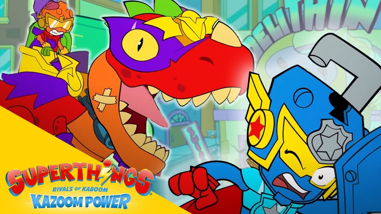 La RESCUE FORCE contra V-REX! ⚡🦖  SUPERTHINGS 💥 EPISODIOS | Serie de DIBUJOS para NIÑOS 