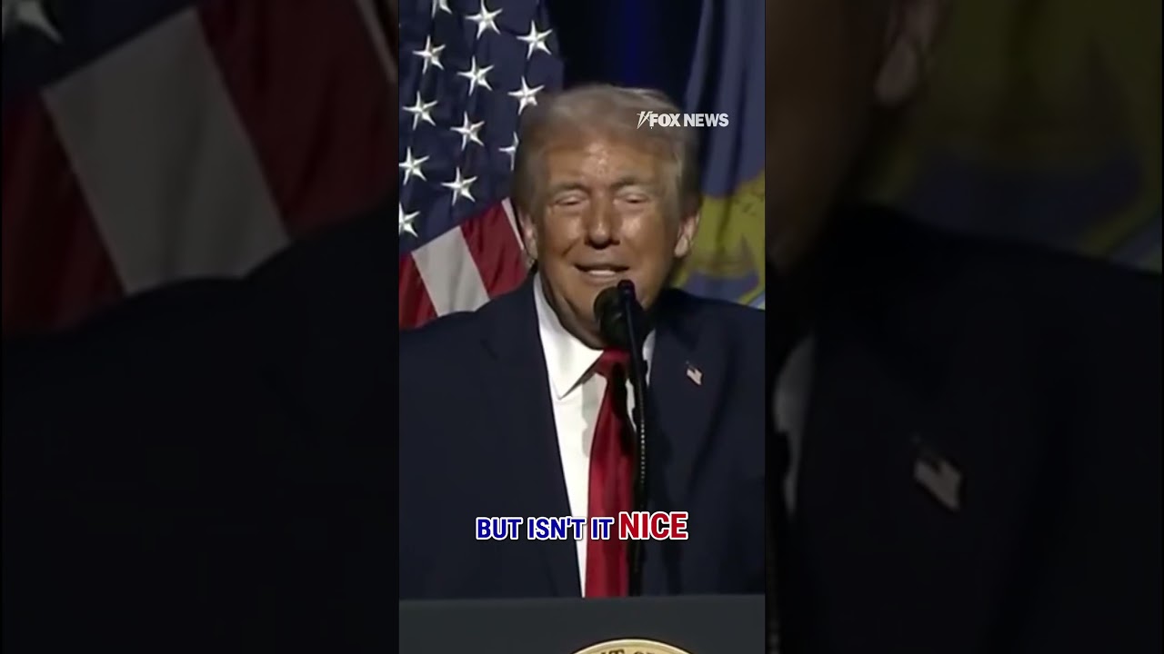 Trump: Isn't it nice to have a president that can go off teleprompter? 
