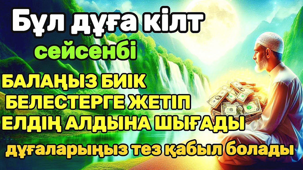 дұға өте күшті сейсенбі! АЛЛА балаңызға сый беріпп ерекшелейді осы сүрені тыңдаңыз