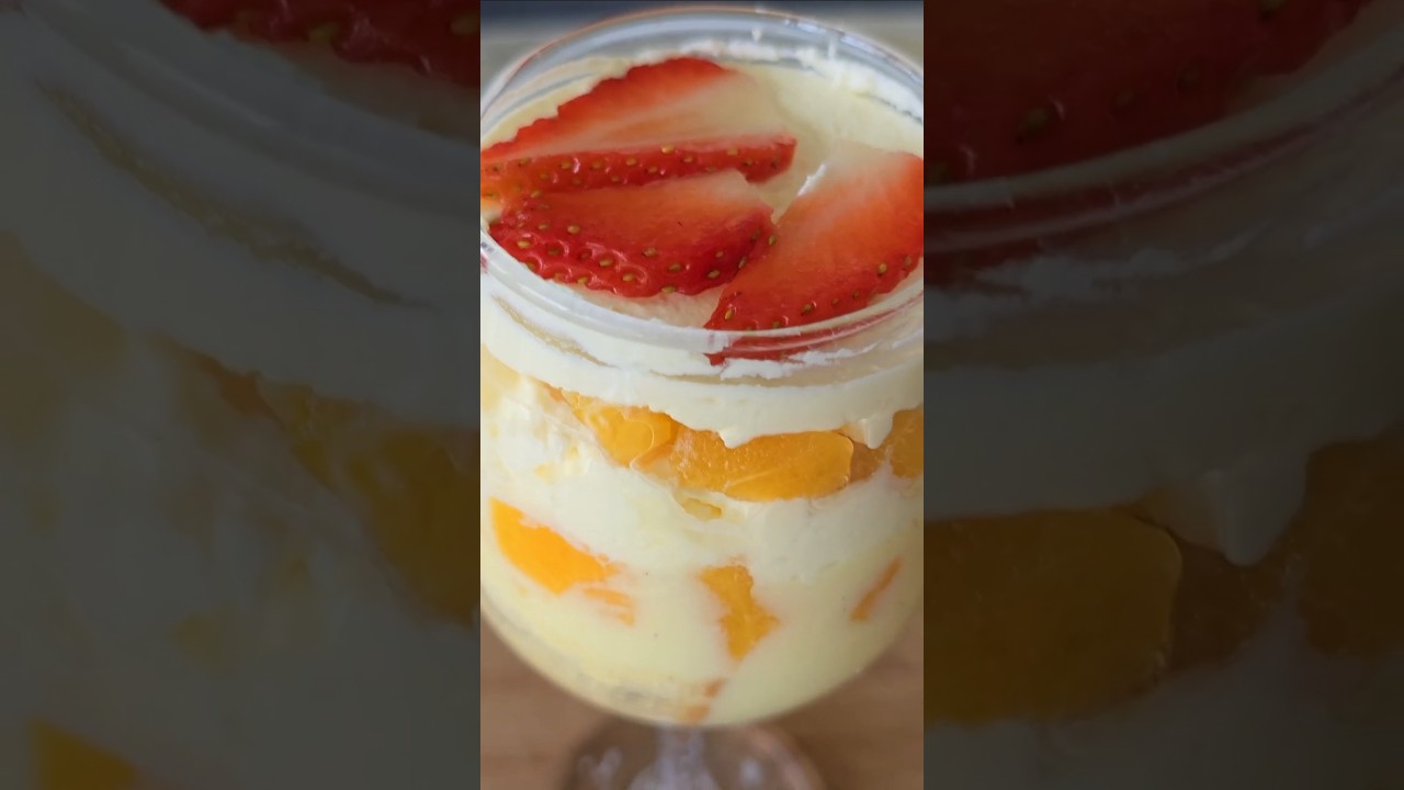 Quick & Delicious Trifle in a Glass | Perfect Party Dessert #shorts
