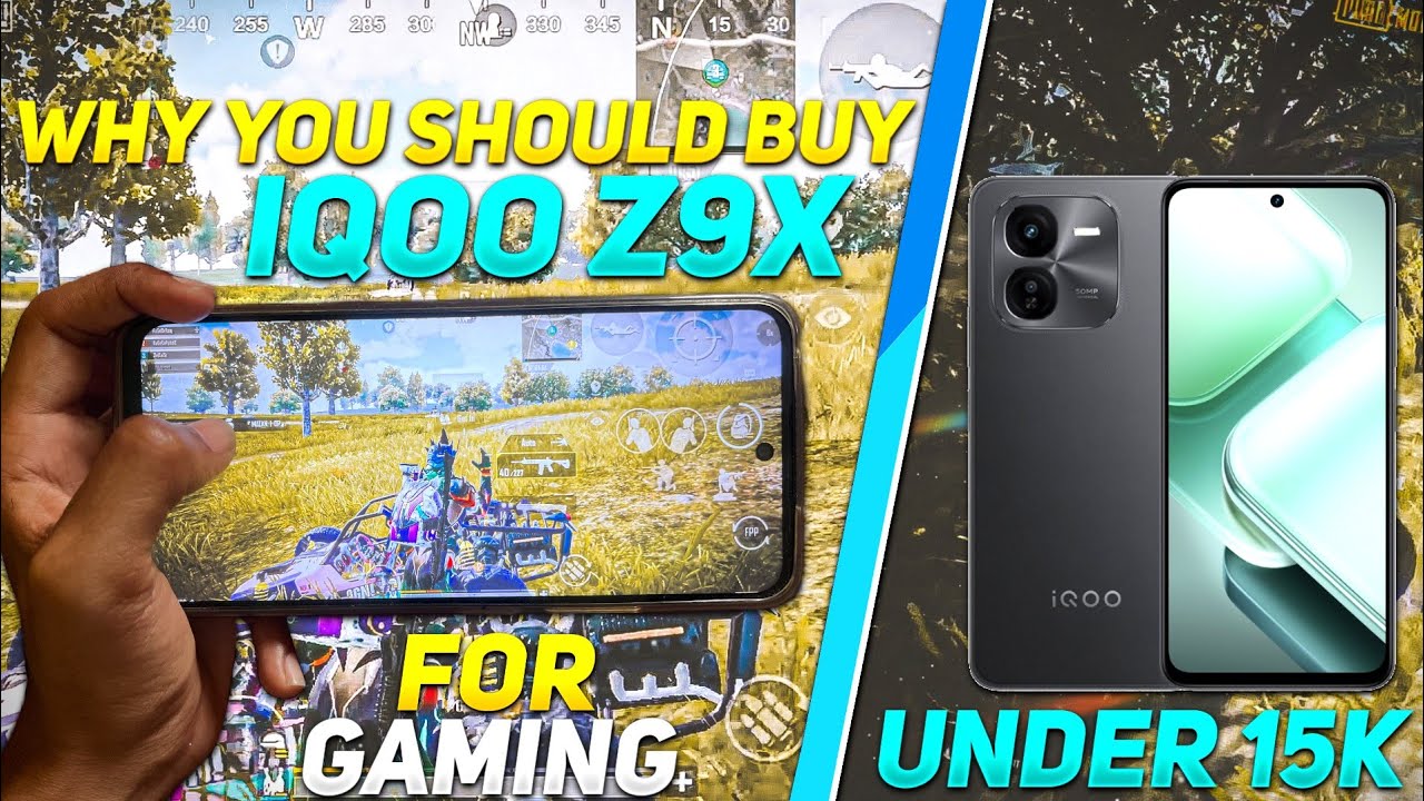 IQOO Z9X 5G GAMING REVIEW 🔥 IQOO Z9X 5G PUBG BGMI TEST | BEST GAMING PHONE UNDER 15000