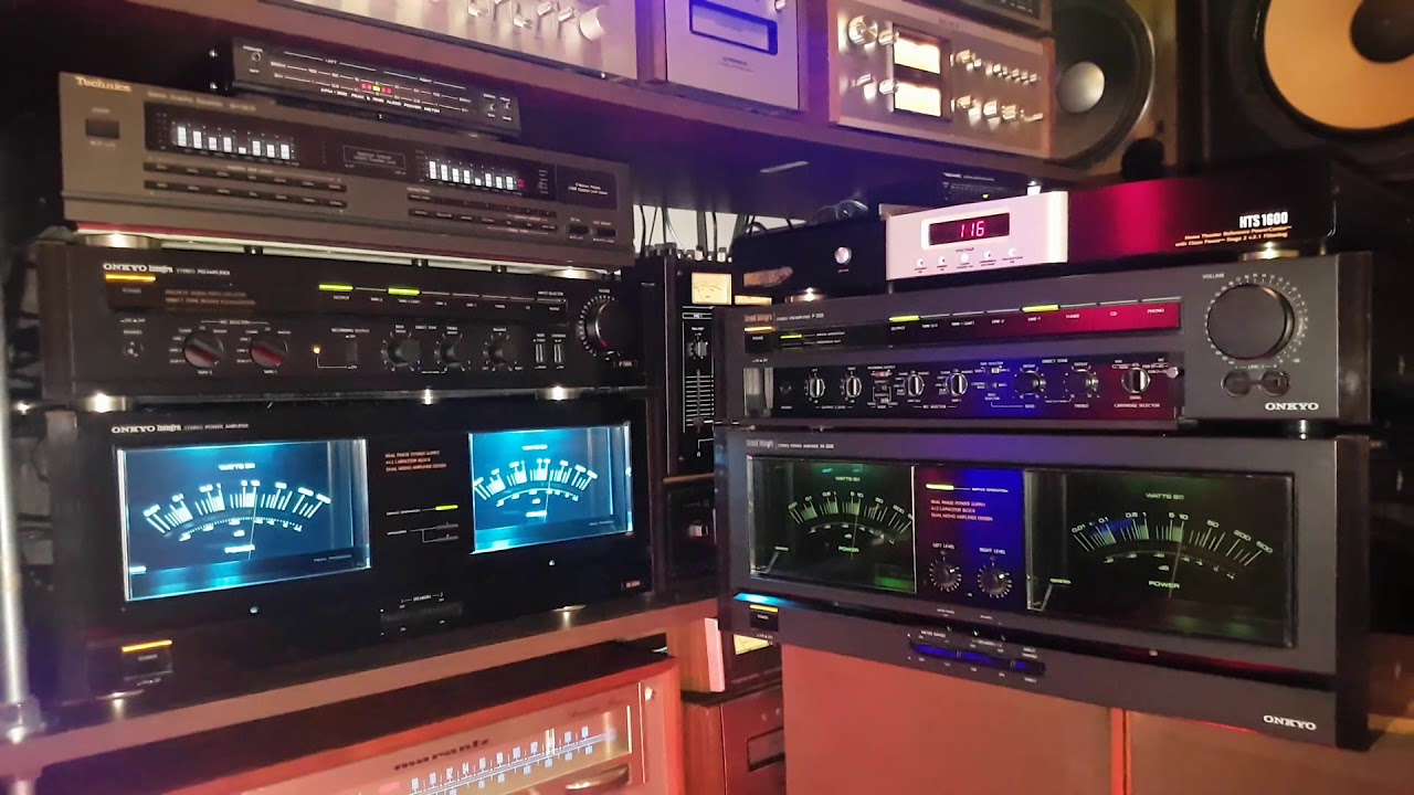 Duo monster amplifier onkyo M-508/P-308 vs M-504/P-304 vintage audio crazy Eugène