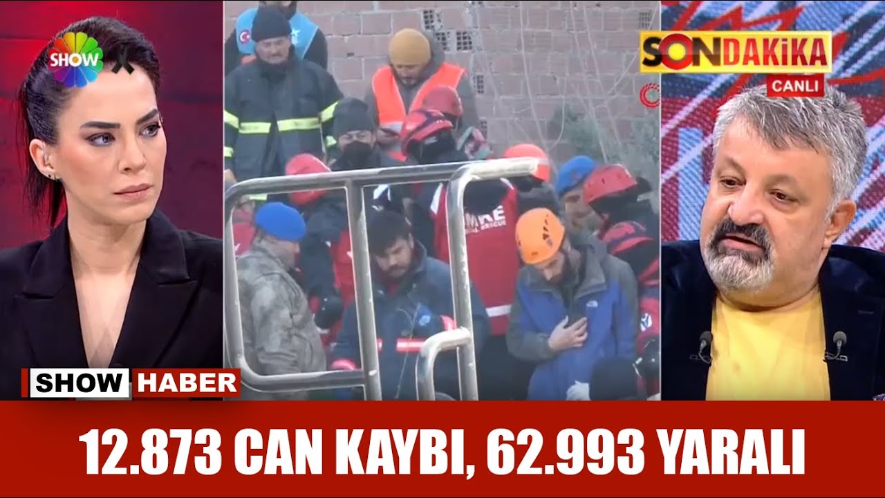 Depremin 80. saatinde 12.873 can kaybı, 62 bin 993 yaralı
