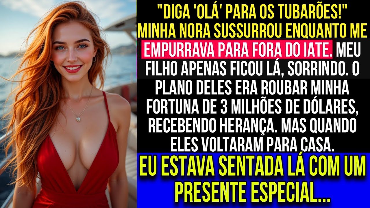Minha nora me empurrou de um iate para roubar US$3 milhões  Em casa, eu estava esperando com um