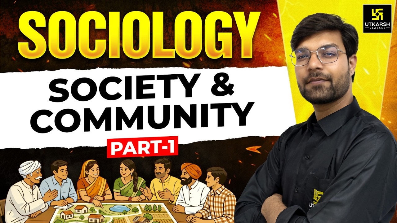 Society vs Community | Accommodation vs Assimilation | Sociology Concepts for BSc Nursing | Utkarsh