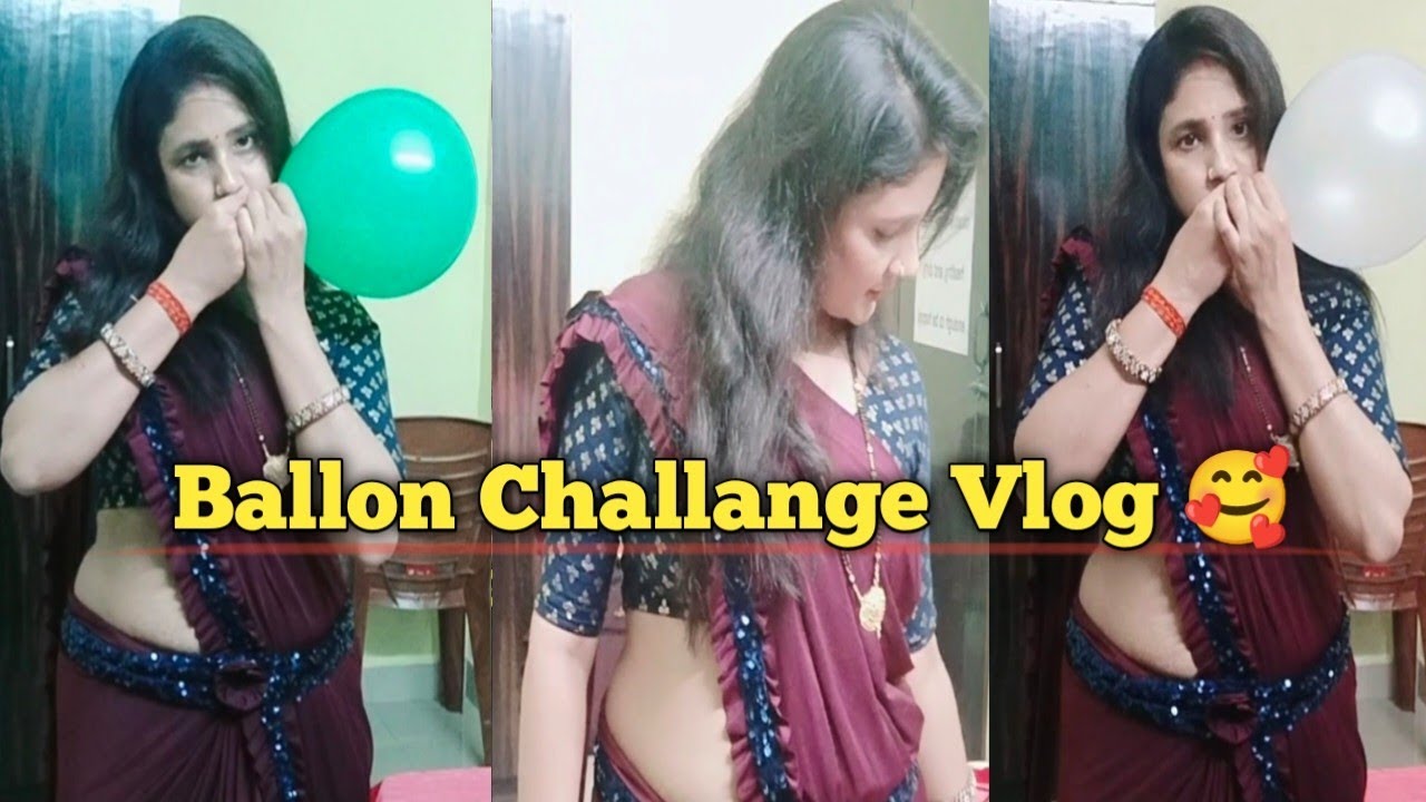 💞Saree Vlog💞 #Ballon Challange Vlog | Indian Housewife Vlog 