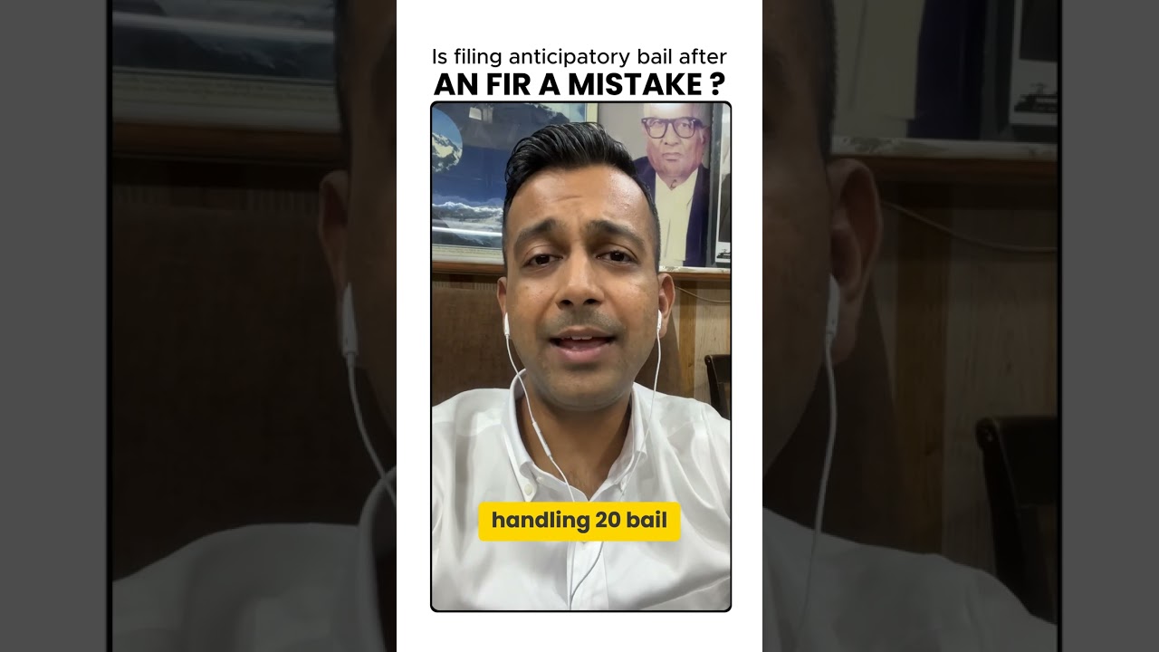 Is filing anticipatory bail after an FIR a mistake?