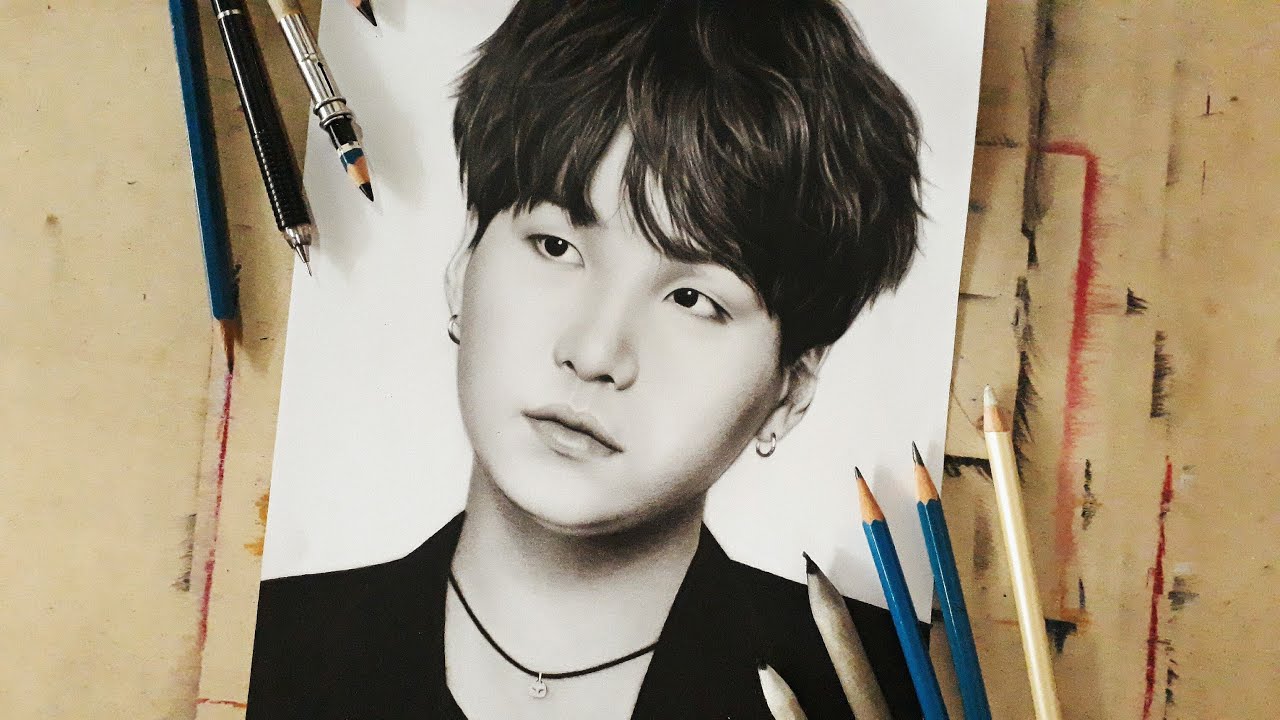 Drawing BTS - Suga