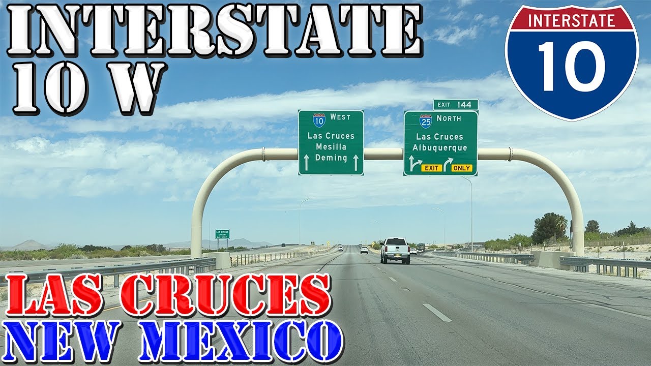I-10 West - Las Cruces - New Mexico - 4K Highway Drive