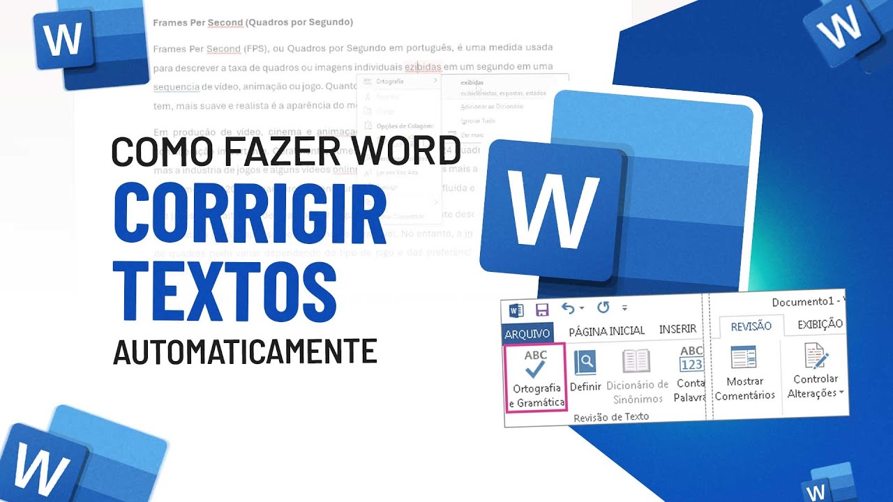 Como Fazer Word Corrigir Textos Automaticamente [Correção Ortográfica Word] - Passo a Passo
