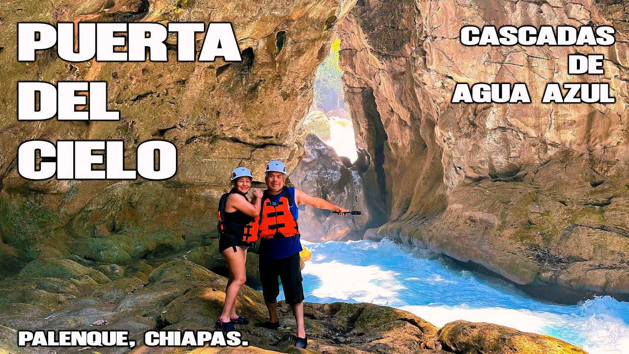 Puerta del Cielo en Cascadas de Agua Azul.- Palenque Chiapas.