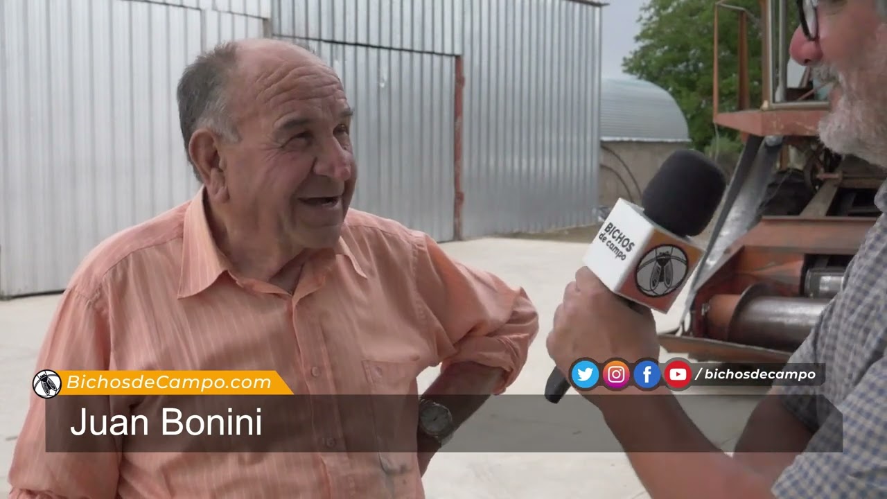 Juan Bonini, productor de orégano de Pareditas, Mendoza.