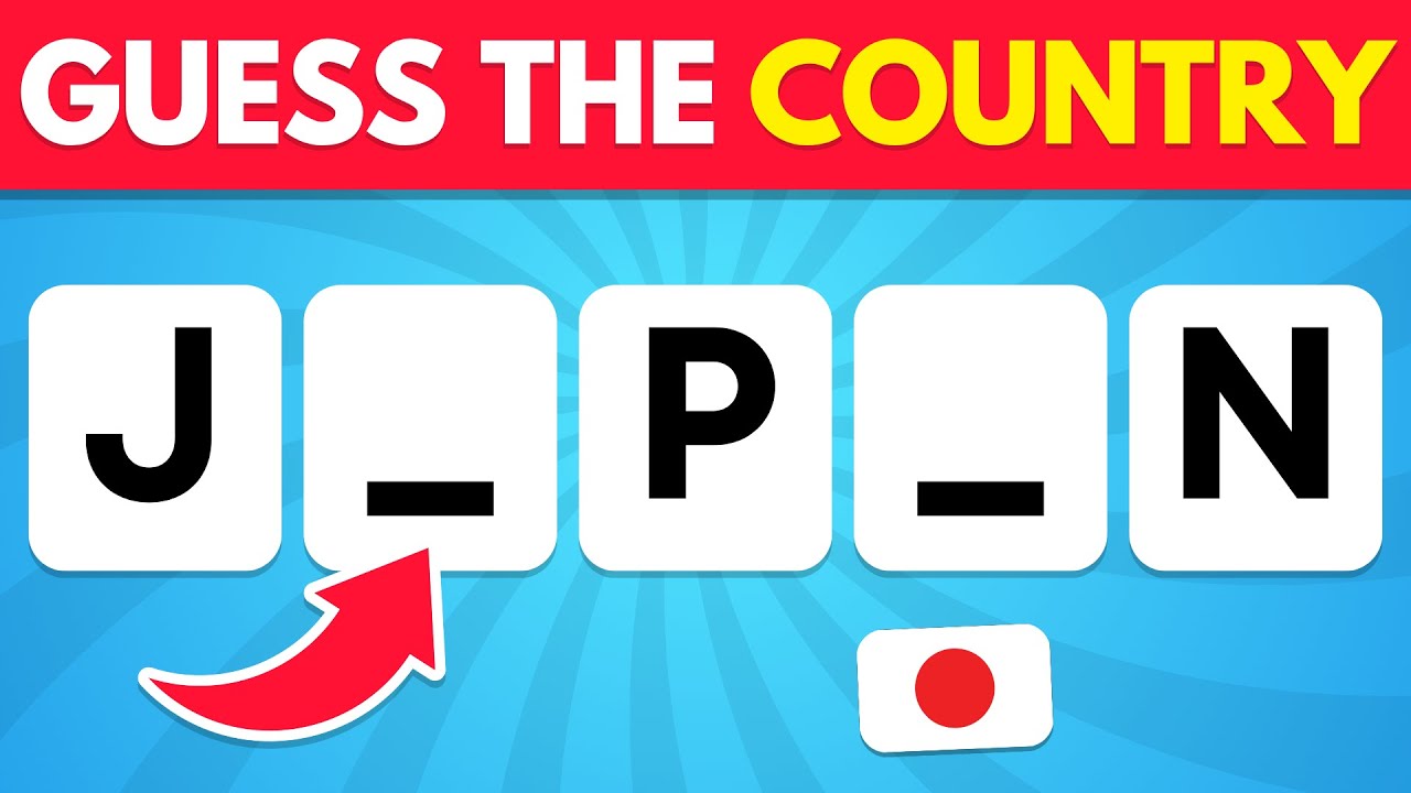 Guess 49 Asian Countries Without Vowels 🌏 Asian Country Quiz
