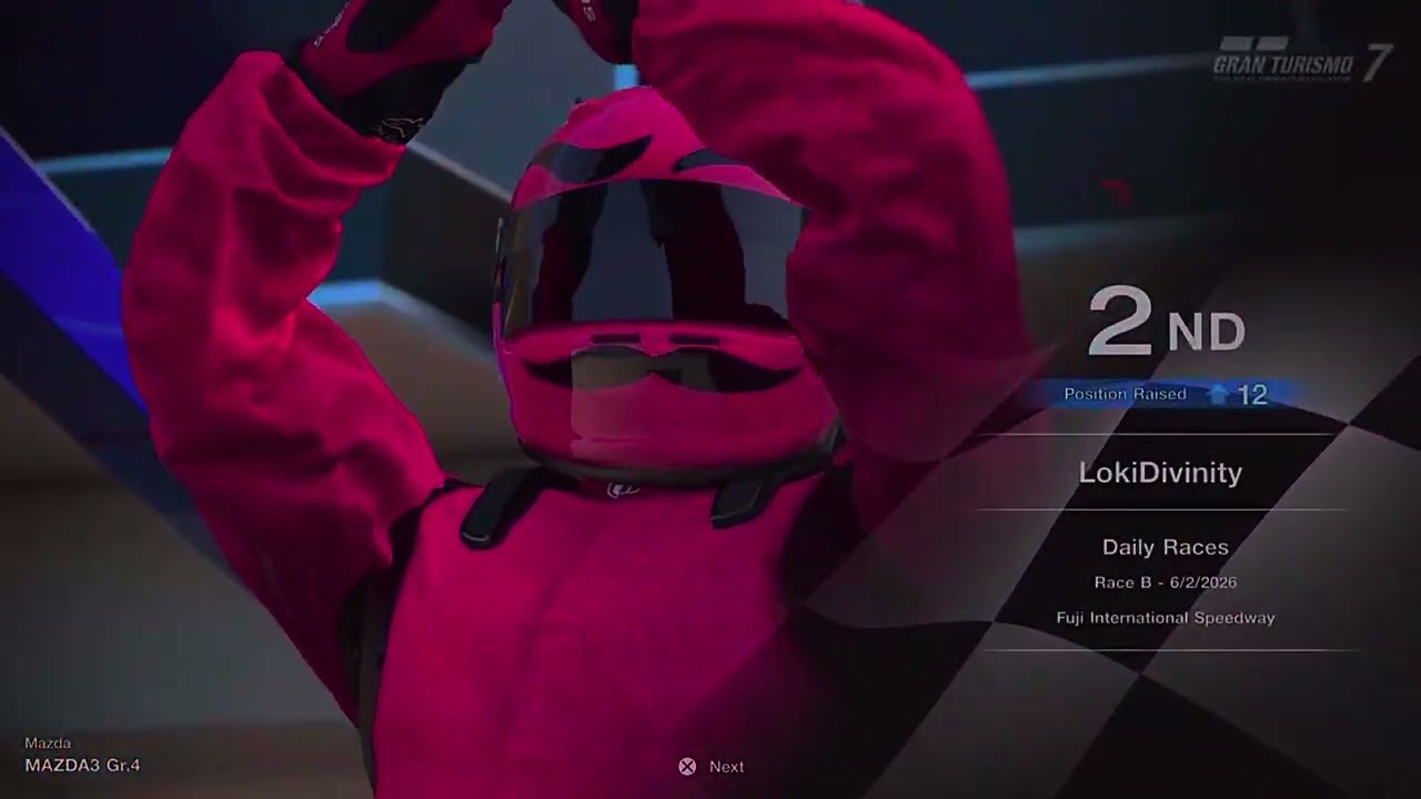 GT7: Daily Race B (Fuji International Speedway GR.4) 
