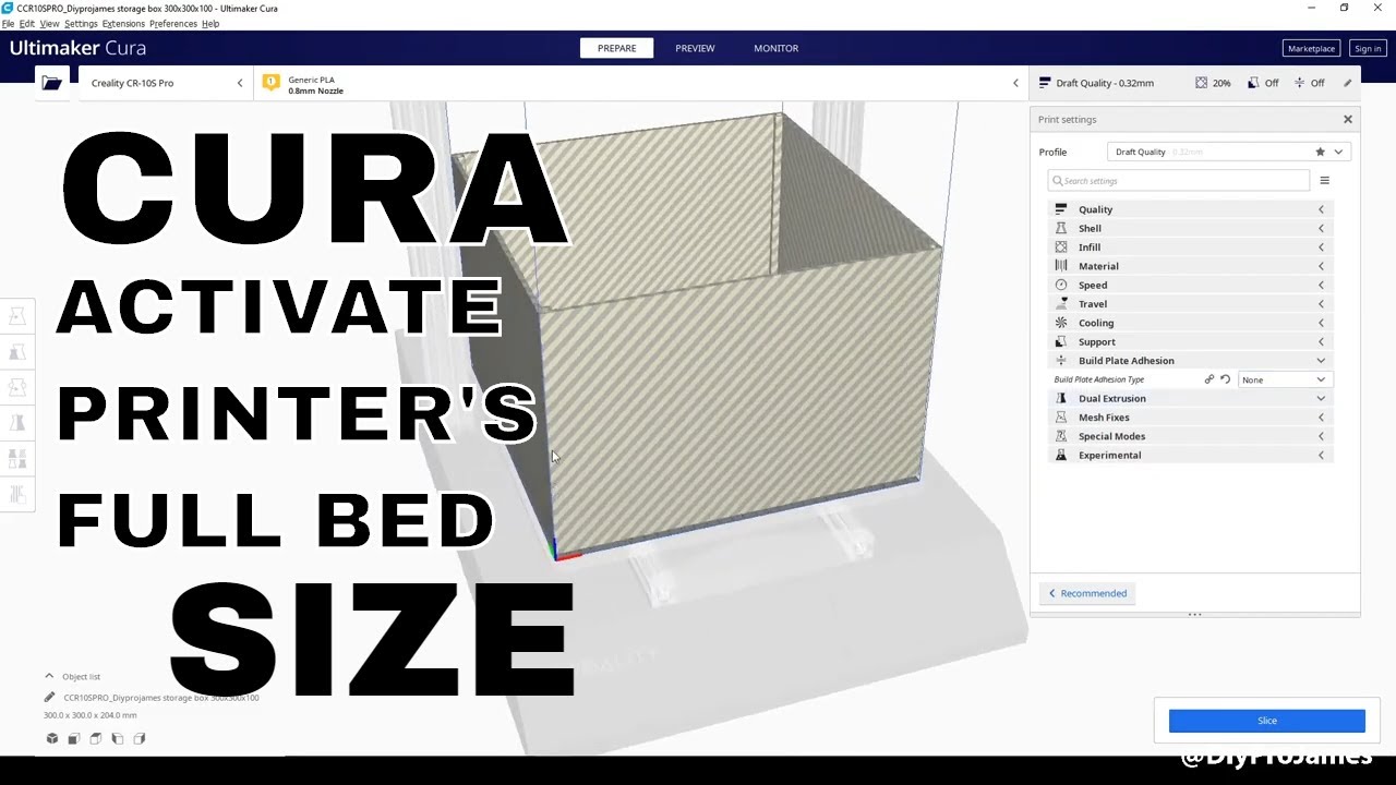 ФАЙЛЫ CURA - КАК МАКСИМАЛЬНО УВЕЛИЧИТЬ ОБЪЕМ СТОЛА ВАШЕГО 3D-ПРИНТЕРА.