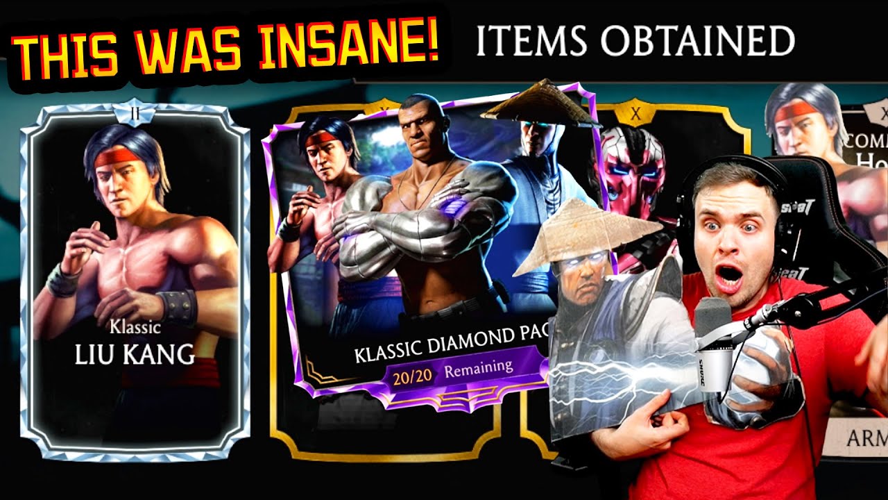 MK Mobile. Самый БЕЗУМНЫЙ стартовый набор Classic Diamond Pack! У Райдена случился несчастный слу...