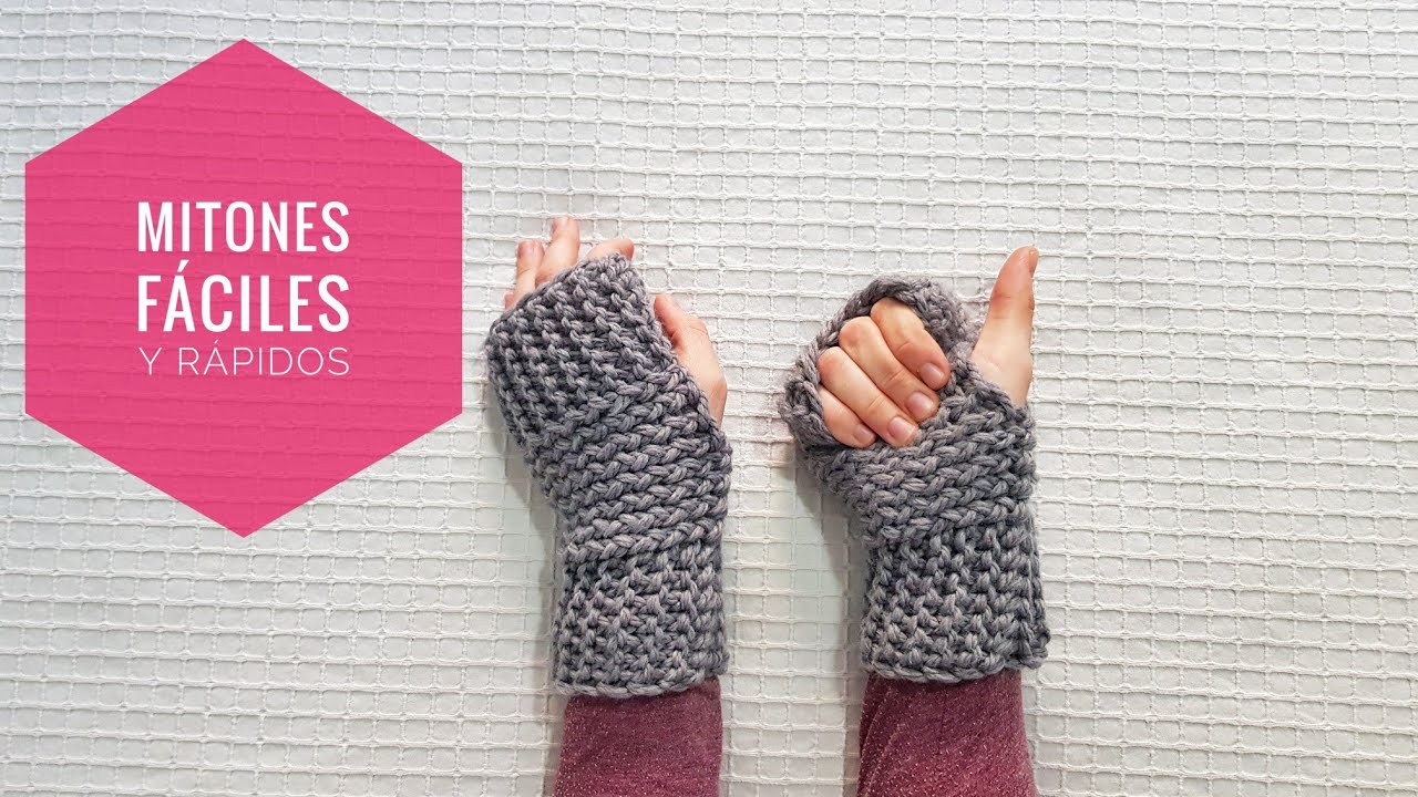 Cómo tejer unos mitones fáciles y rápidos con telar (Tutorial DIY)