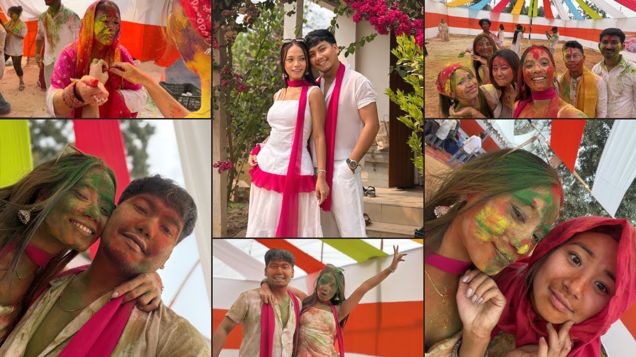 Happy holi jotono// mar wngkha holi thonglai mani 🤣😂😂