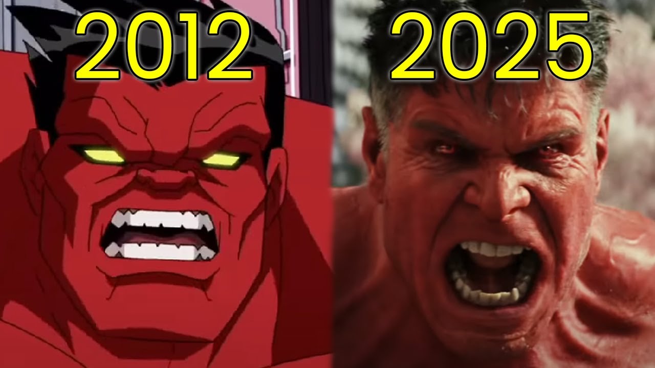 Evolution of Red Hulk in Movies & TV (2012-2025)