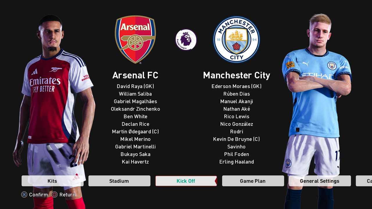 Arsenal vs Manchester City : Premier League 2025/26