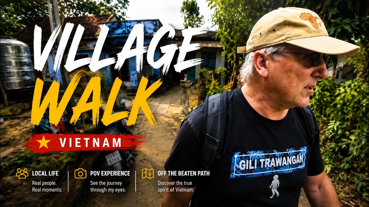 Village Walk Through An Bang Beach Neighborhood in Hoi An Vietnam