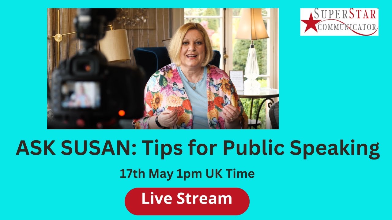 Ask Susan: Top Tips for Public Speaking
