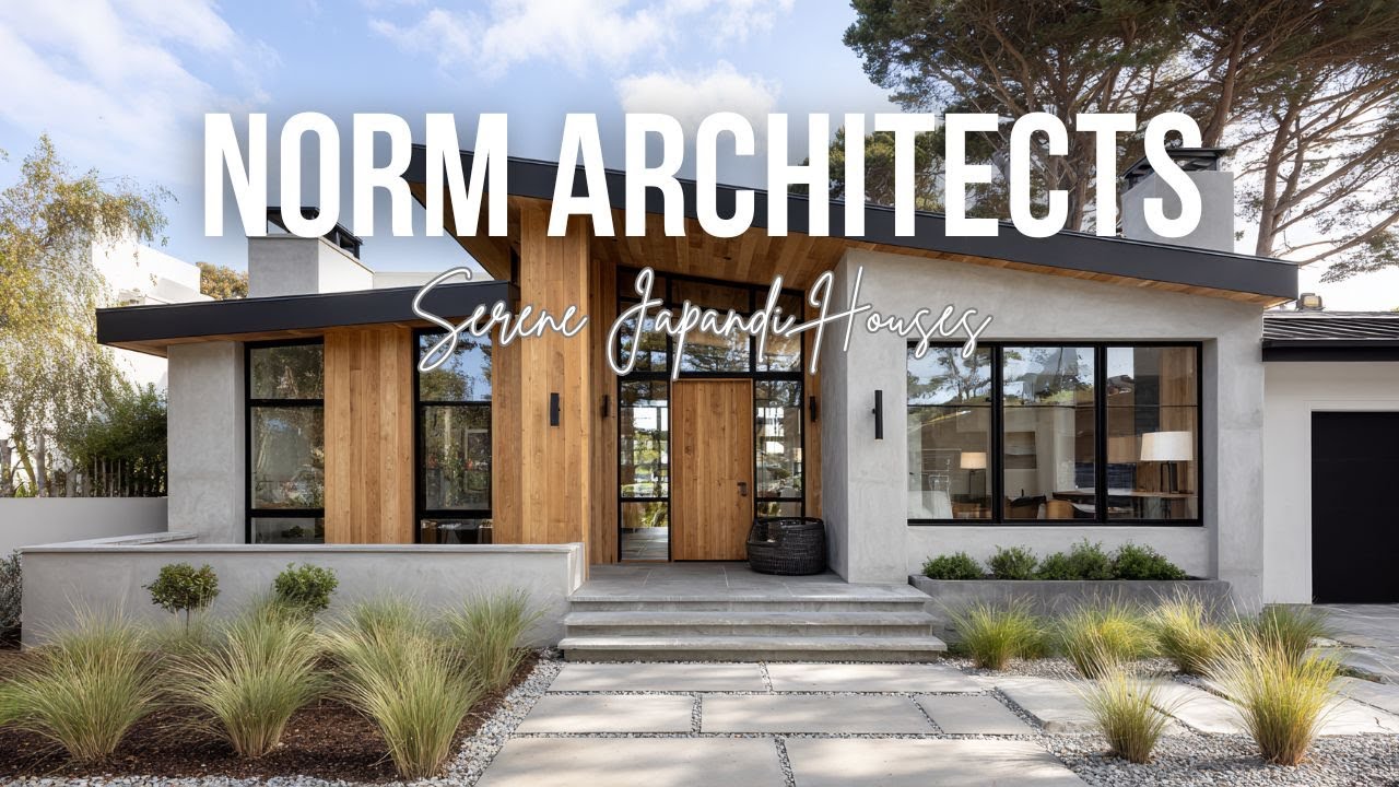 Спокойные дома в японском стиле, вдохновленные архитектурным бюро Norm Architects, выполнены в не...