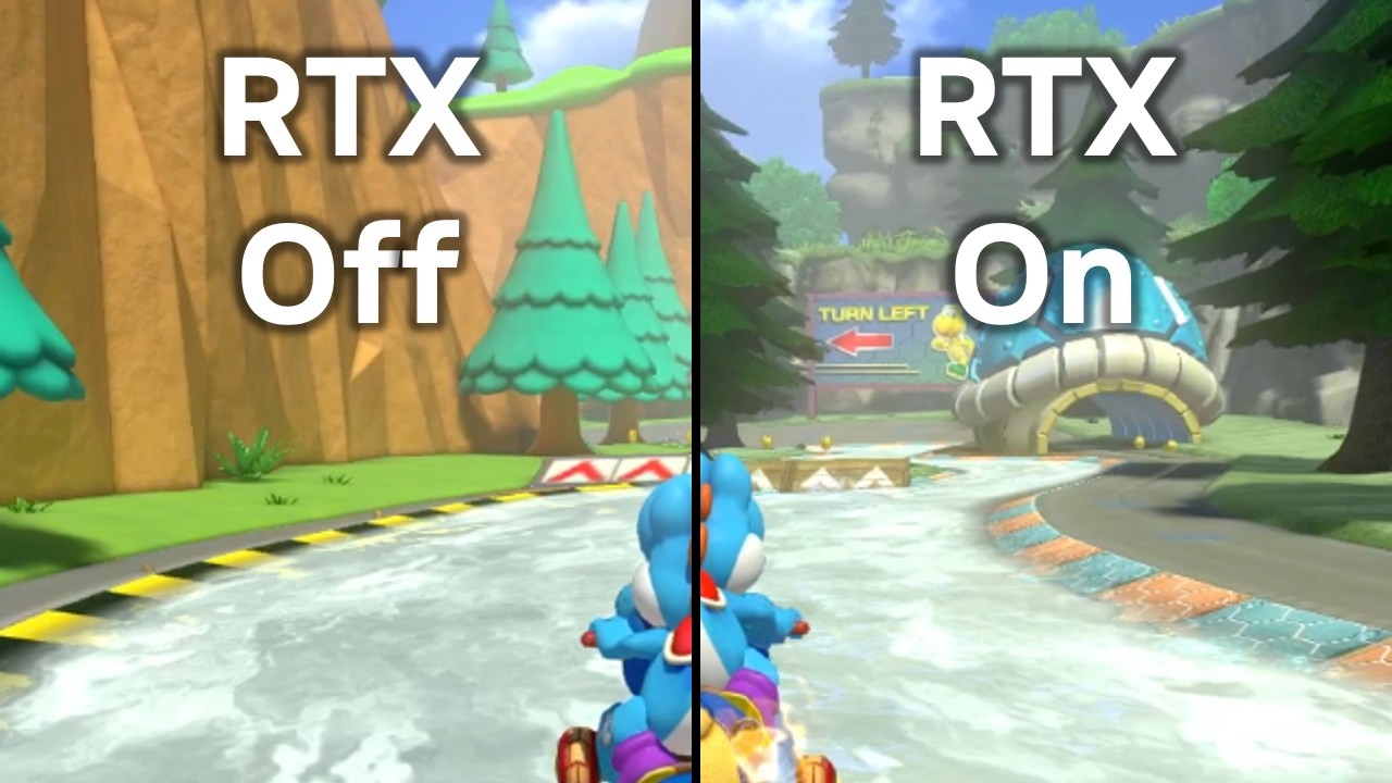 What if Mario Kart 8 Deluxe had RTX On?