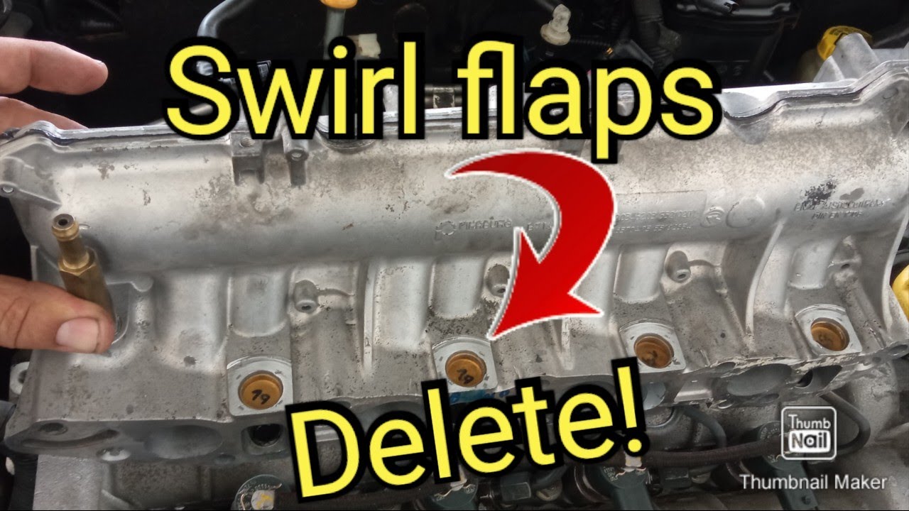 How to remove the intake manifold to remove swirl flaps. Alfa Romeo 1.9 MultiJet 16v