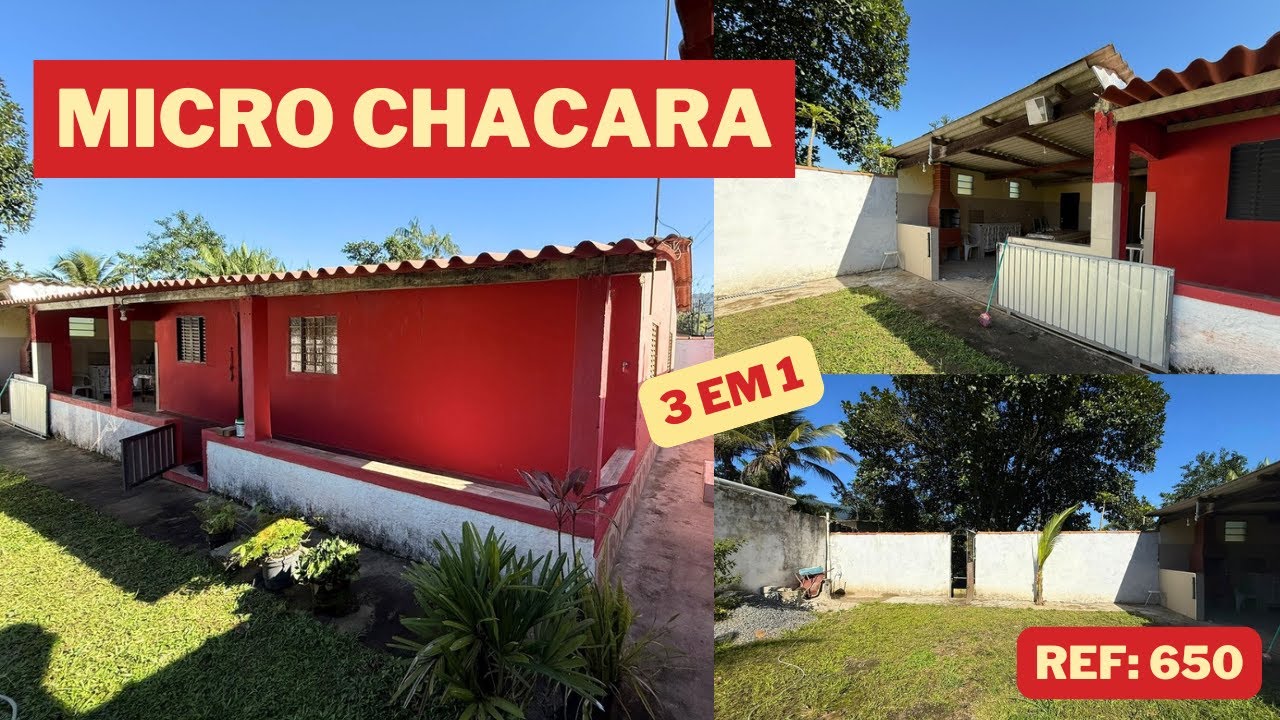 REF. 650, MICRO CHACARA EM PEDRO DE TOLEDO - SP, POR R$195.000,00.
