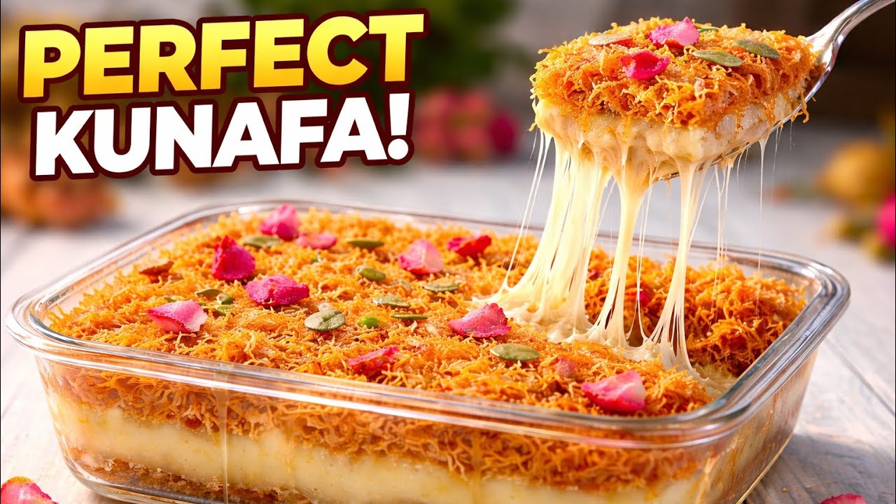 Kunafa Dessert In Indian Style | Easy Arabian Dessert Recipe | Kunafa Dessert Recipe Without Baking