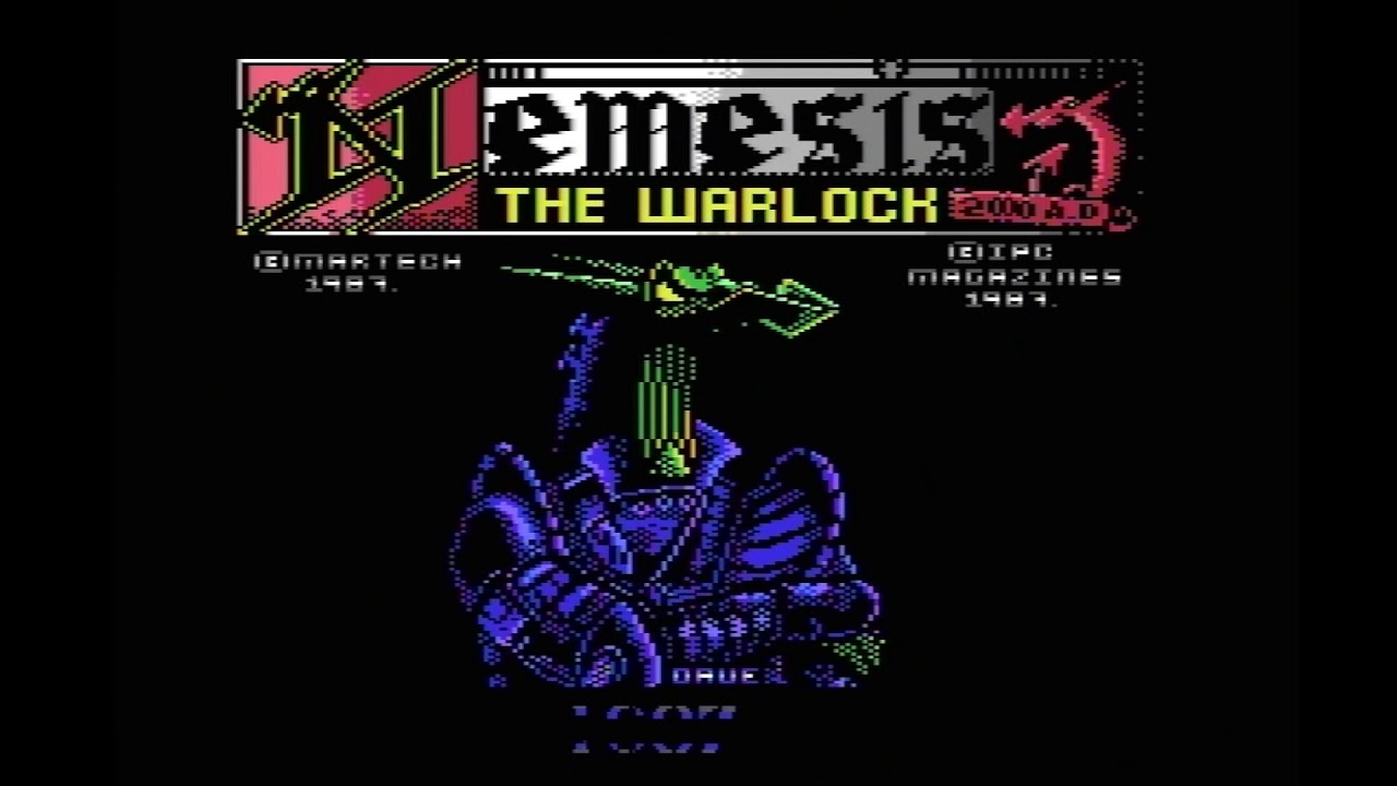 Pre-Byterapers Nemesis the Warlock Crack Intro 1987  Finnish/Suomiversio - C64 Demoscene 50 FPS