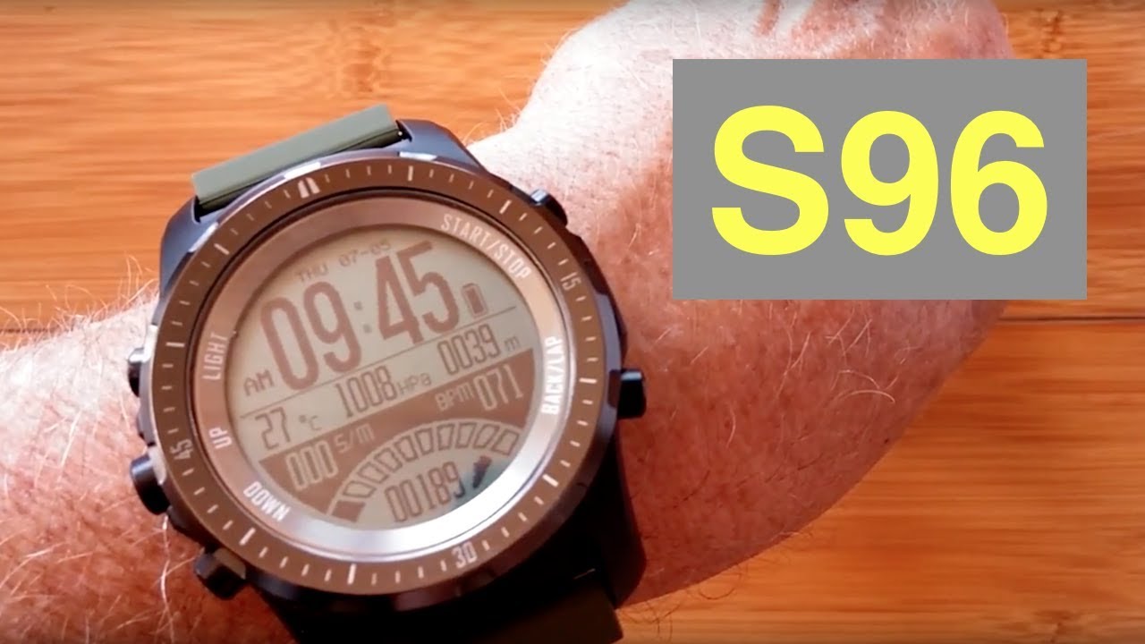 SENBONO S96 GPS Multi-sport Fitness Watch Continuous heart rate altitude temp: Unboxing and 1st Look