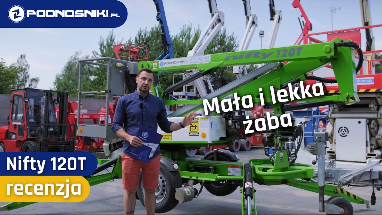 Podnośnik na przyczepie Nifty 120T. Mały, lekki o dużych możliwościach | #wyższypoziom #recenzja
