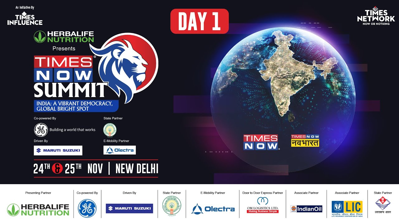 🔴Times Now Summit 2022 Live  | Day 1 | Experts On India&rsquo;s Vibrant Democracy