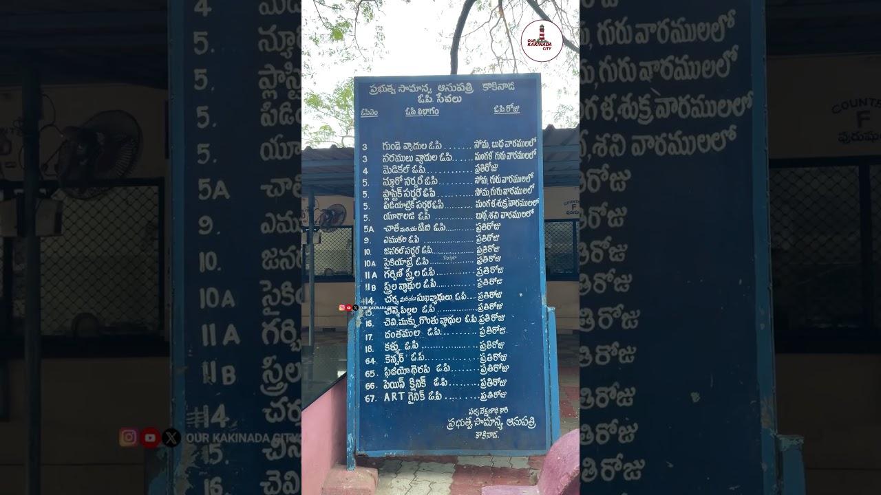 Kakinada GGH op details